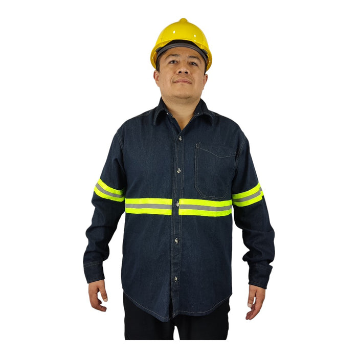 Camisola de mezclilla con reflejante