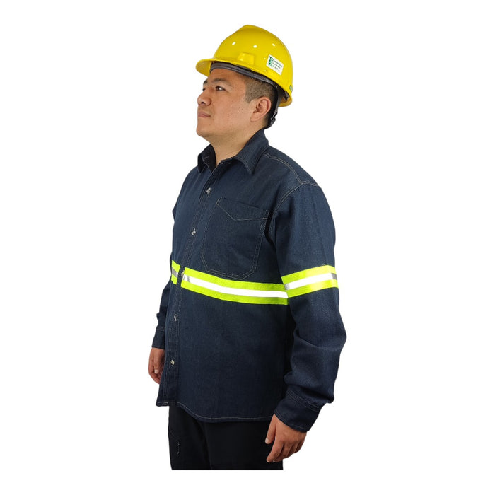 Camisola de mezclilla con reflejante
