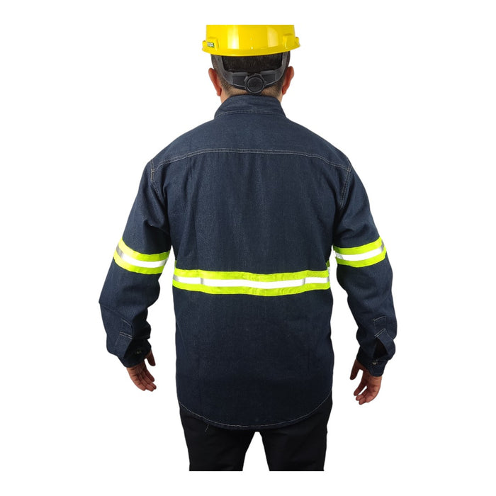 Camisola de mezclilla con reflejante