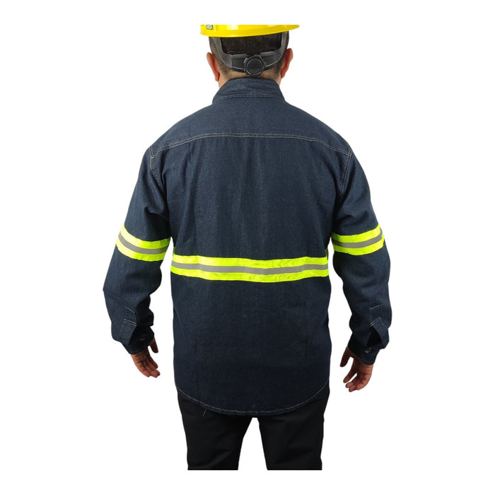 Camisola de mezclilla con reflejante