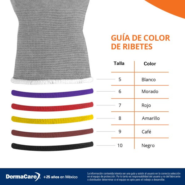 GUANTE ANTICORTE CON NITRILO MICROPOROSO DERMACARE 51-680