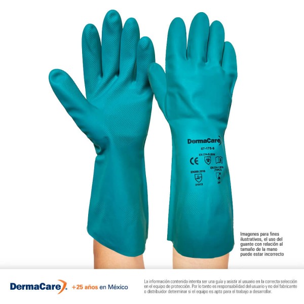 GUANTE DE NITRILO VERDE 67-175