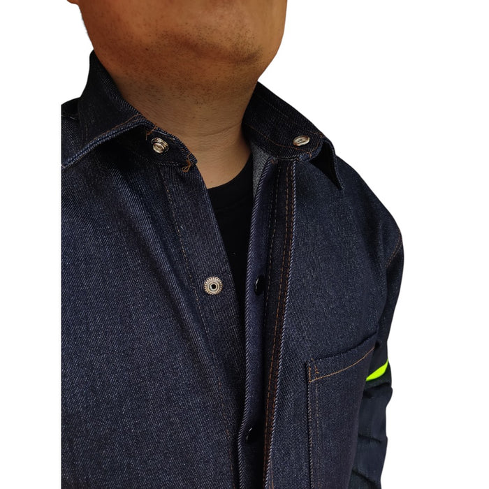 Camisola de mezclilla soldador 12 Oz con reflejante