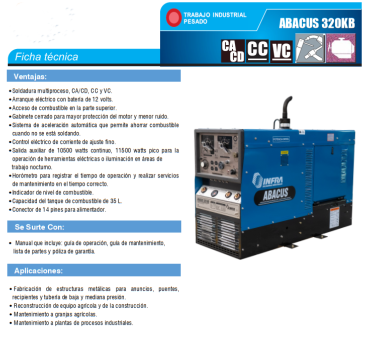 MAQUINA SOLDADORA MOD. ABACUS (USADA)