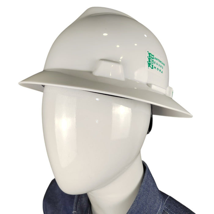 Casco MSA V-Gard ala ancha suspensión Fastrac III