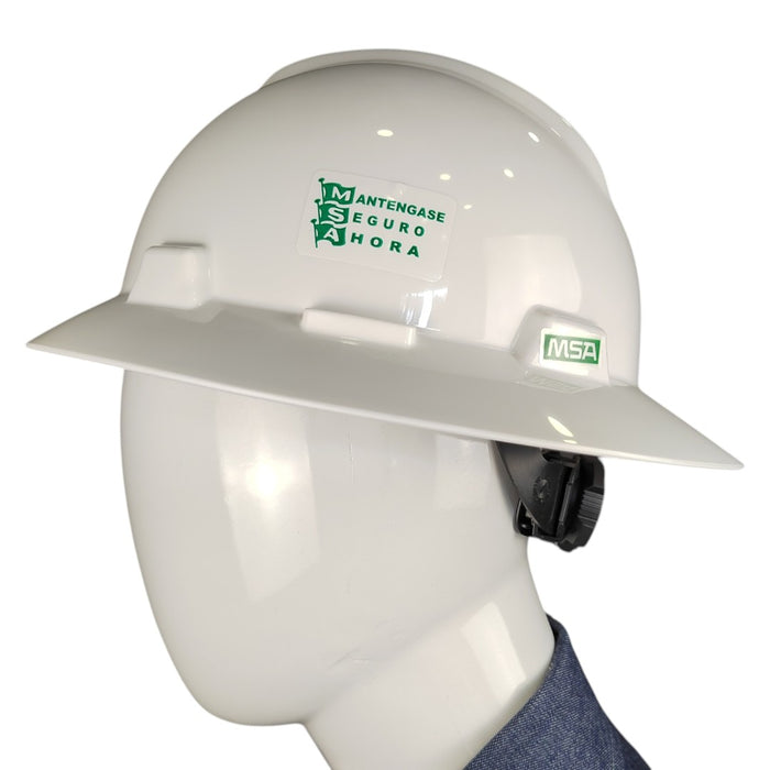 Casco MSA V-Gard ala ancha suspensión Fastrac III