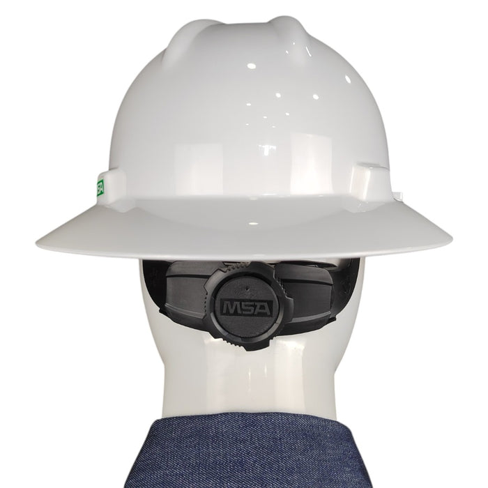 Casco MSA V-Gard ala ancha suspensión Fastrac III