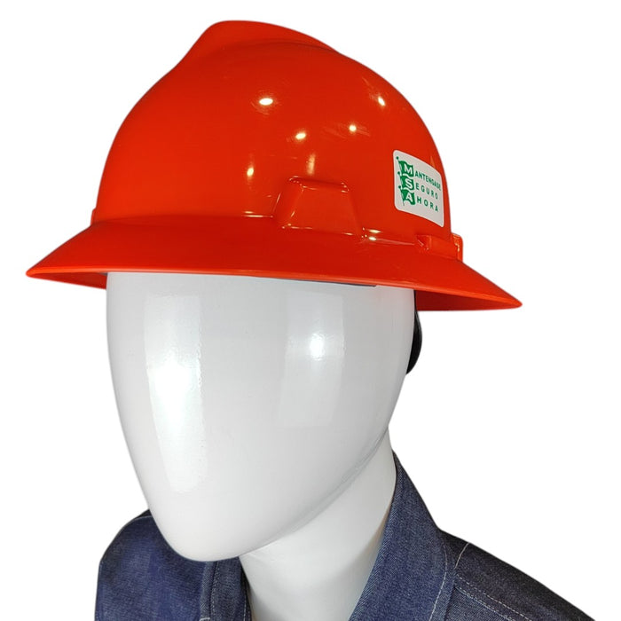 Casco MSA V-Gard ala ancha suspensión Fastrac III