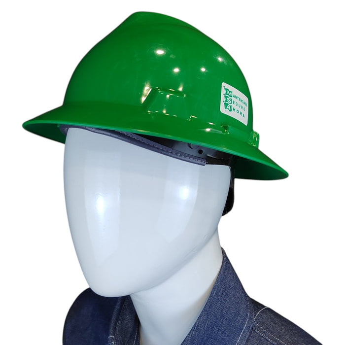 Casco MSA V-Gard ala ancha suspensión Fastrac III