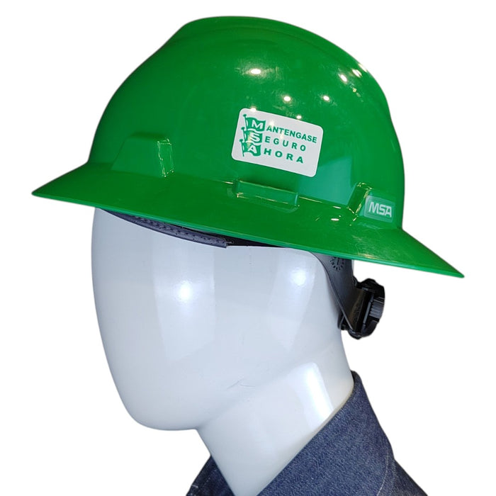 Casco MSA V-Gard ala ancha suspensión Fastrac III