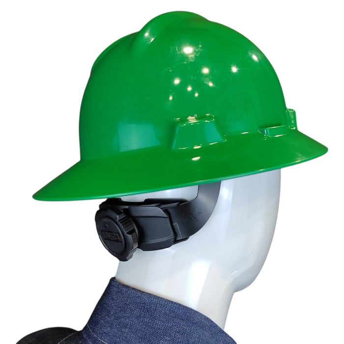 Casco MSA V-Gard ala ancha suspensión Fastrac III