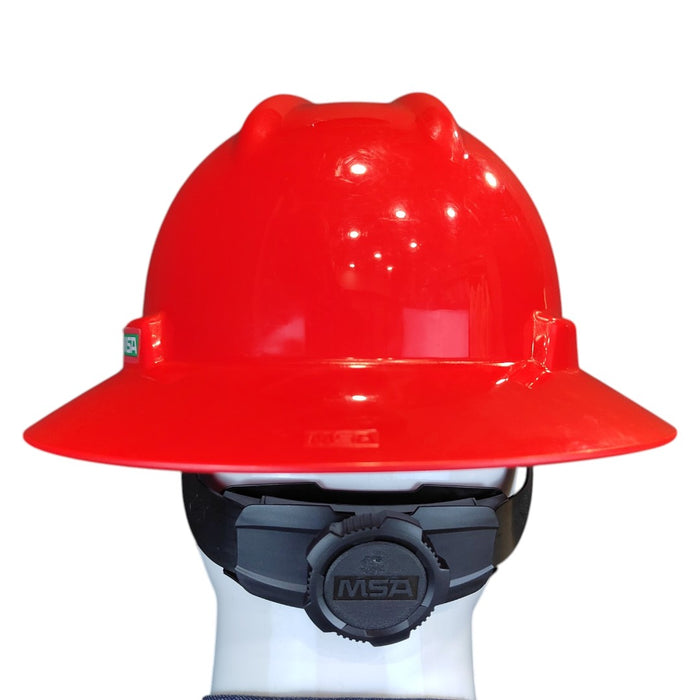 Casco MSA V-Gard ala ancha suspensión Fastrac III
