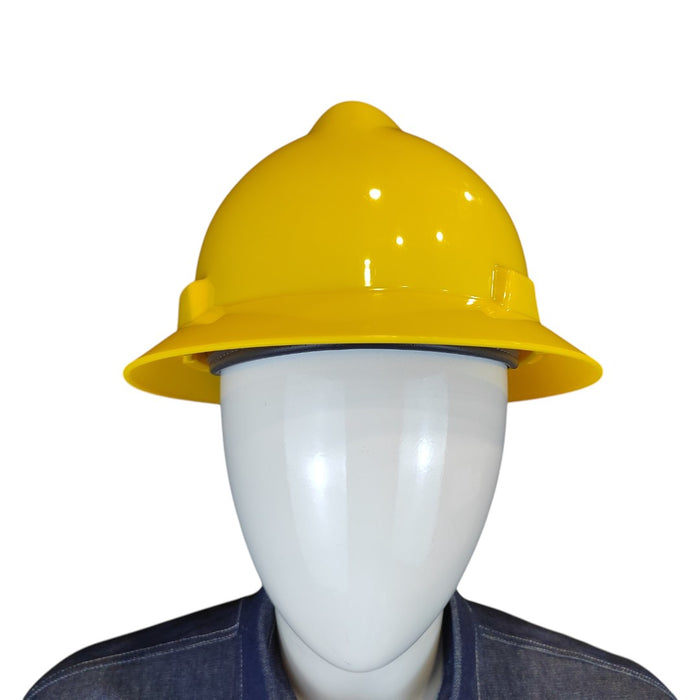 Casco MSA V-Gard ala ancha suspensión Fastrac III