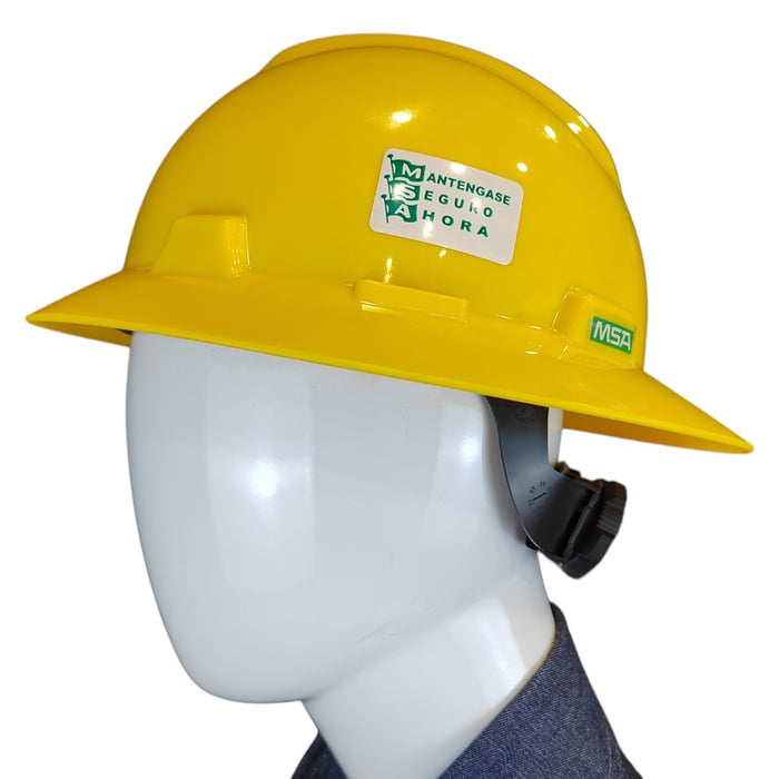 Casco MSA V-Gard ala ancha suspensión Fastrac III