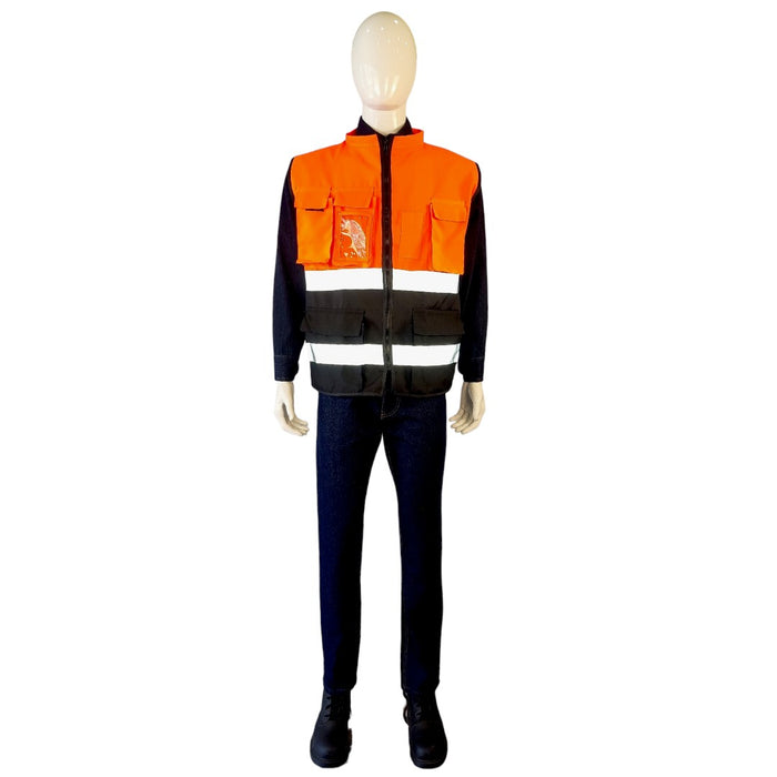 Chaleco bicolor con reflejante