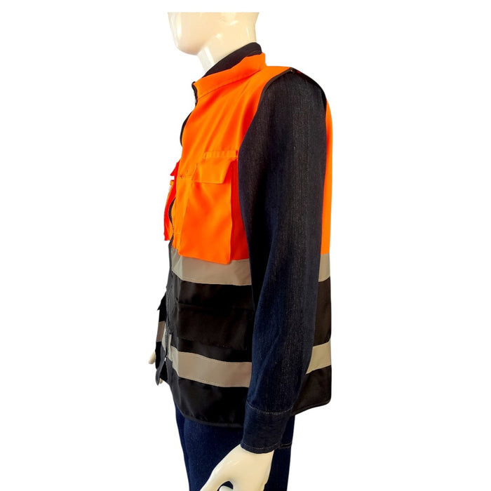 Chaleco bicolor con reflejante