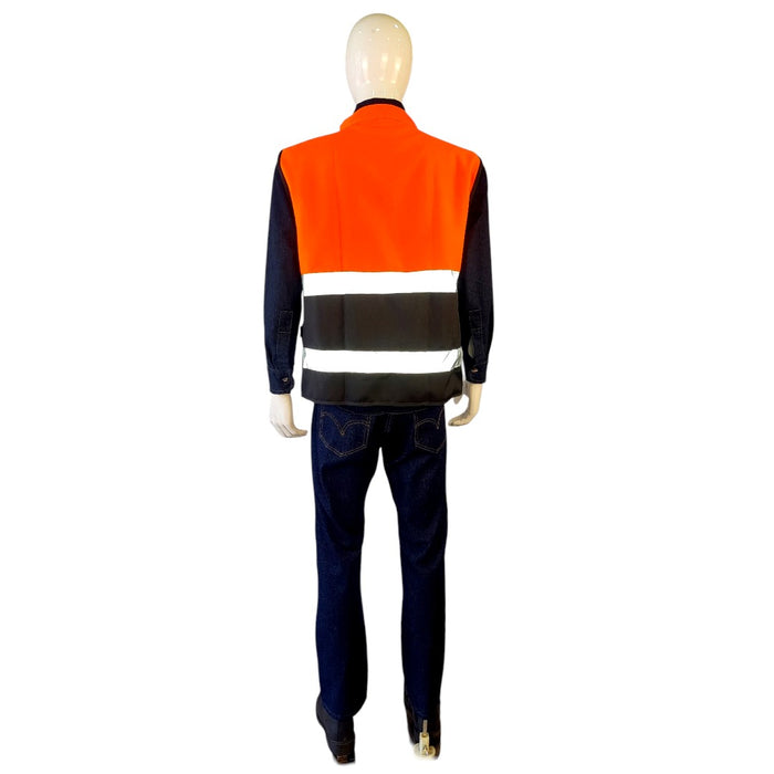 Chaleco bicolor con reflejante
